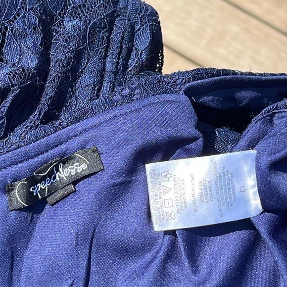 Speechless Dresses | Juniors' Lace Fit & Flare Dress Navy Great conditio… - Picture 3 of 7